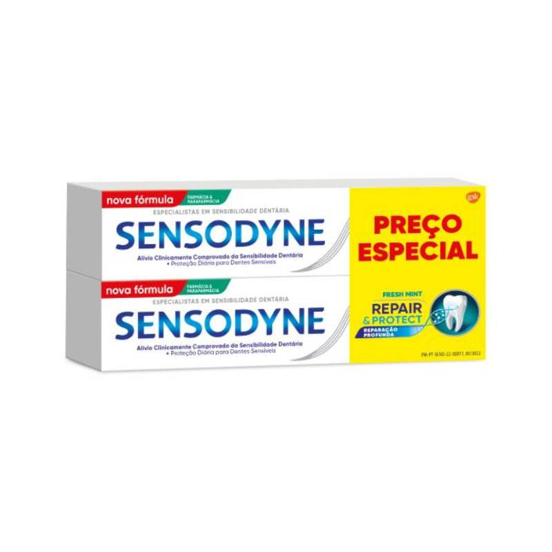 Sensodyne Repair & Protect Fresh Mint Duo Pasta Dentifrica 2x 75ml Preço Especial 