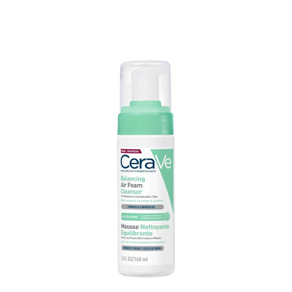 Cerave Balancing Air Foam Cleanser - Limpador Facial de Espuma de Ar Equilibrante 148ml