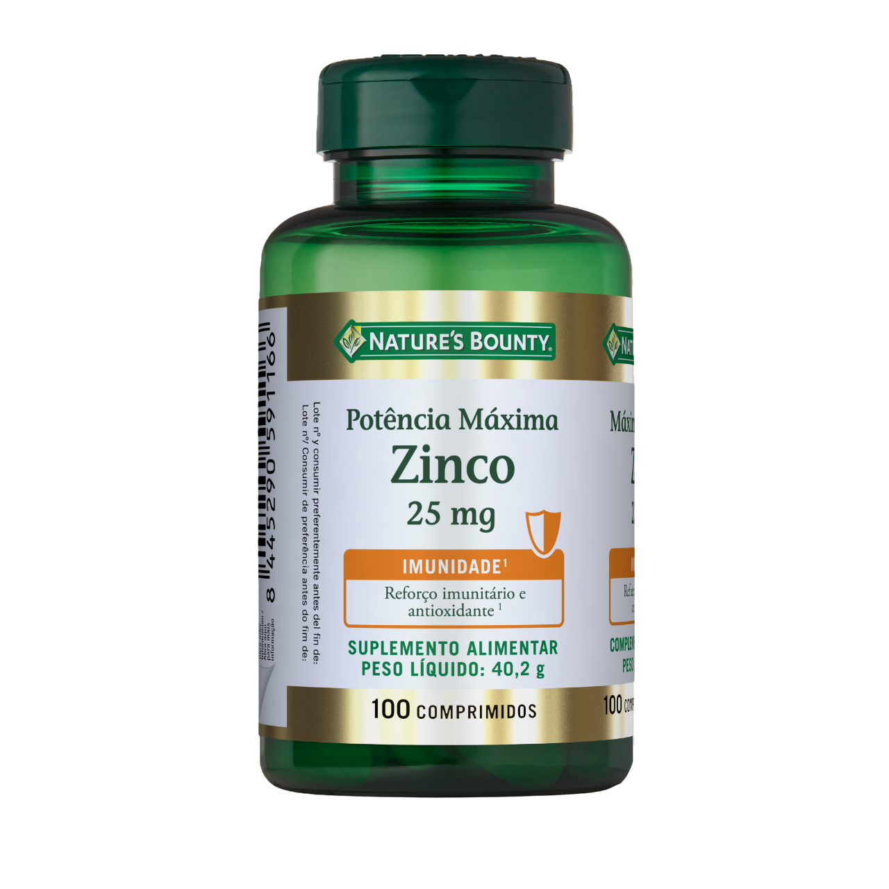 Nature's Bounty Zinco Máxima Potência 100 Comprimidos