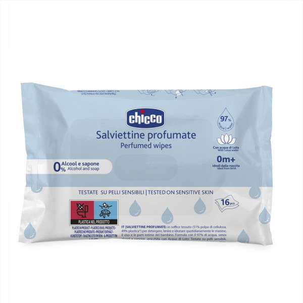 Chicco Toalhitas Perfumadas 16 Unidades 0M+