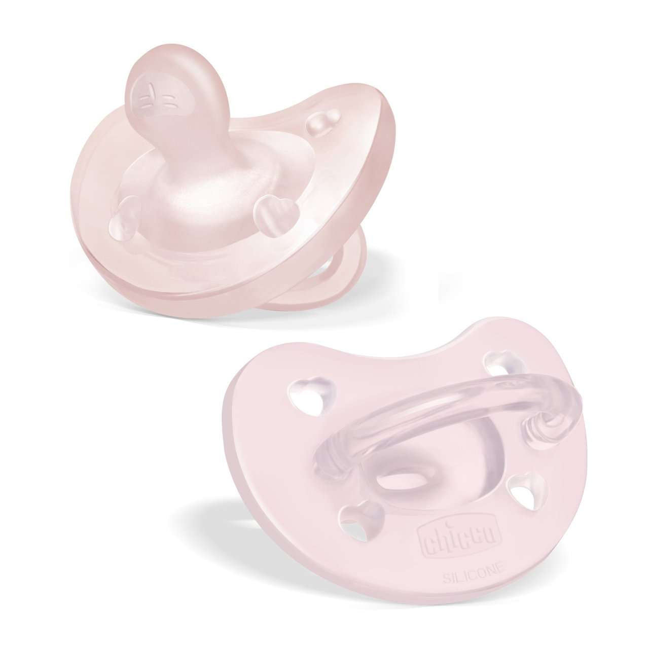 Chicco Chupeta Physio Soft  Rosa  2-6M (Pack Duplo)