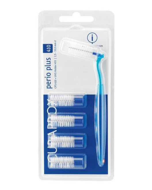 Curaprox Perio Plus Kit Escovilhão Interdental CPS Perio 410 x5 + Cabo UHS 451