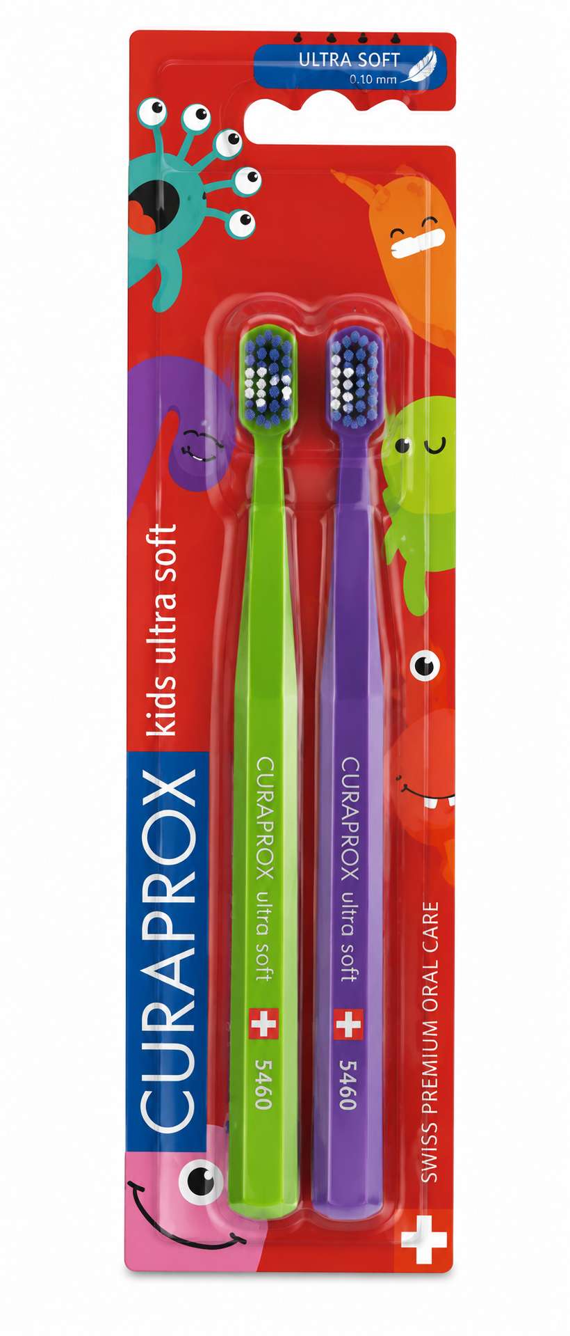 Curaprox Kids Escova de Dentes Little Bacteria Edition x2
