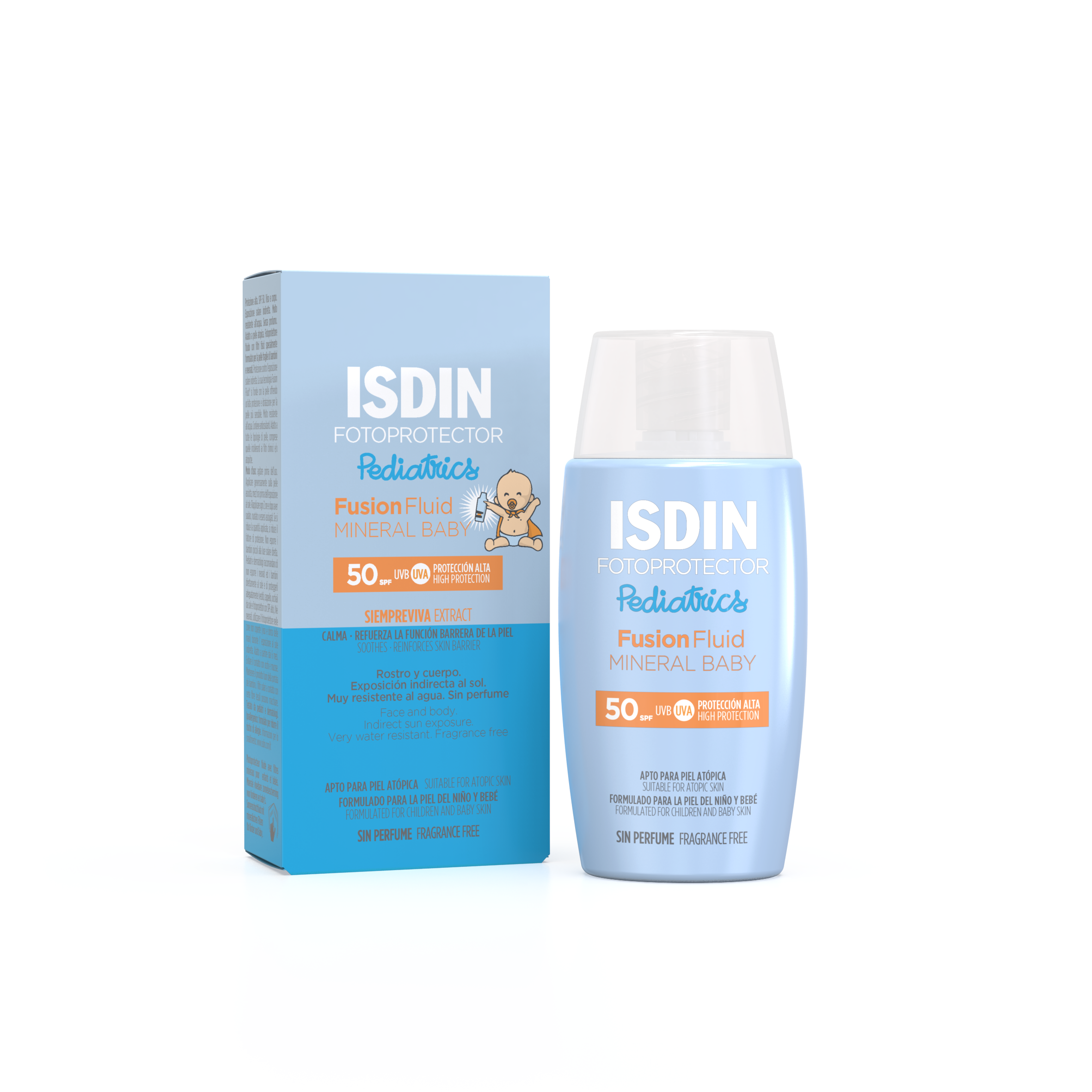 ISDIN Fotoprotector Fusion MINERAL BABY SPF50ML- Protetor solar facial para crianças