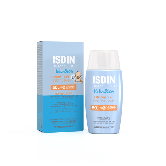ISDIN Fotoprotector Fusion MINERAL BABY SPF50ML- Protetor solar facial para crianças