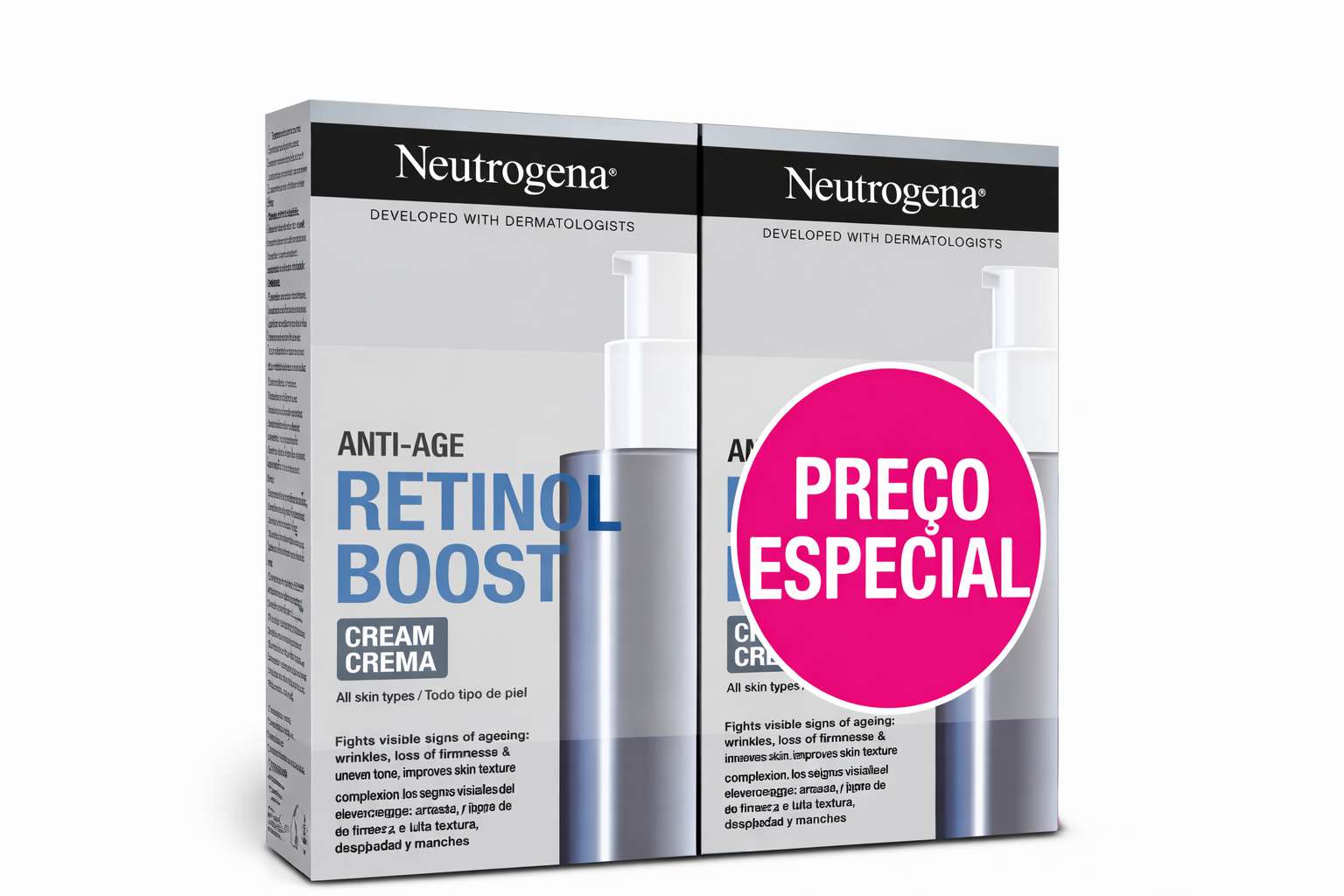 Neutrogena Retionol Boost Creme Coffret 50x2  Preço Especial