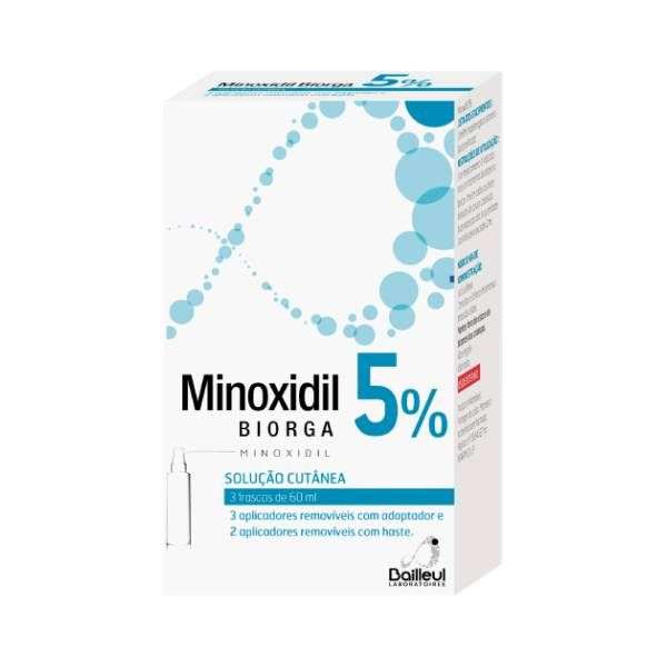 Biorga Minoxidil com Aplicador 50mg/mL 3x60ml