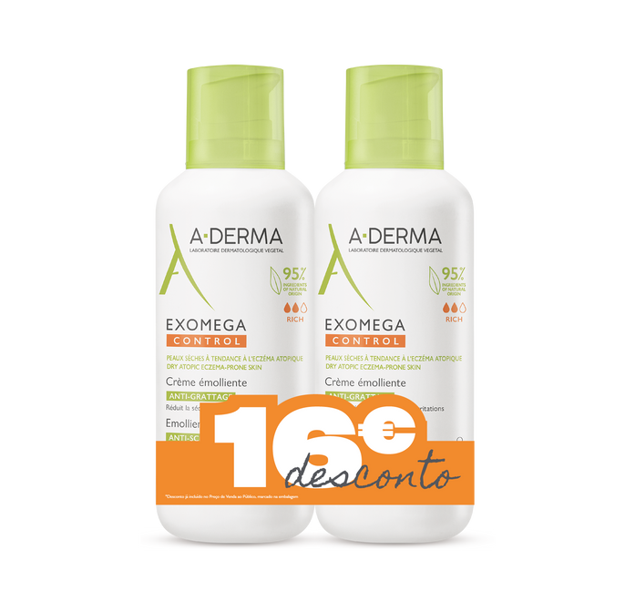 A-Derma Exomega Control Creme Emoliente 2x400ml
