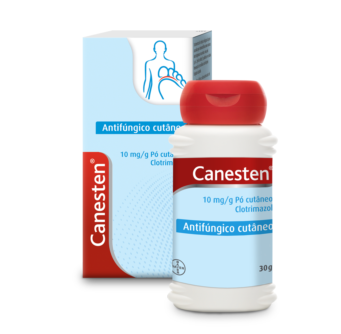 Canesten, 10 mg/g-30 g x 1 pó cut