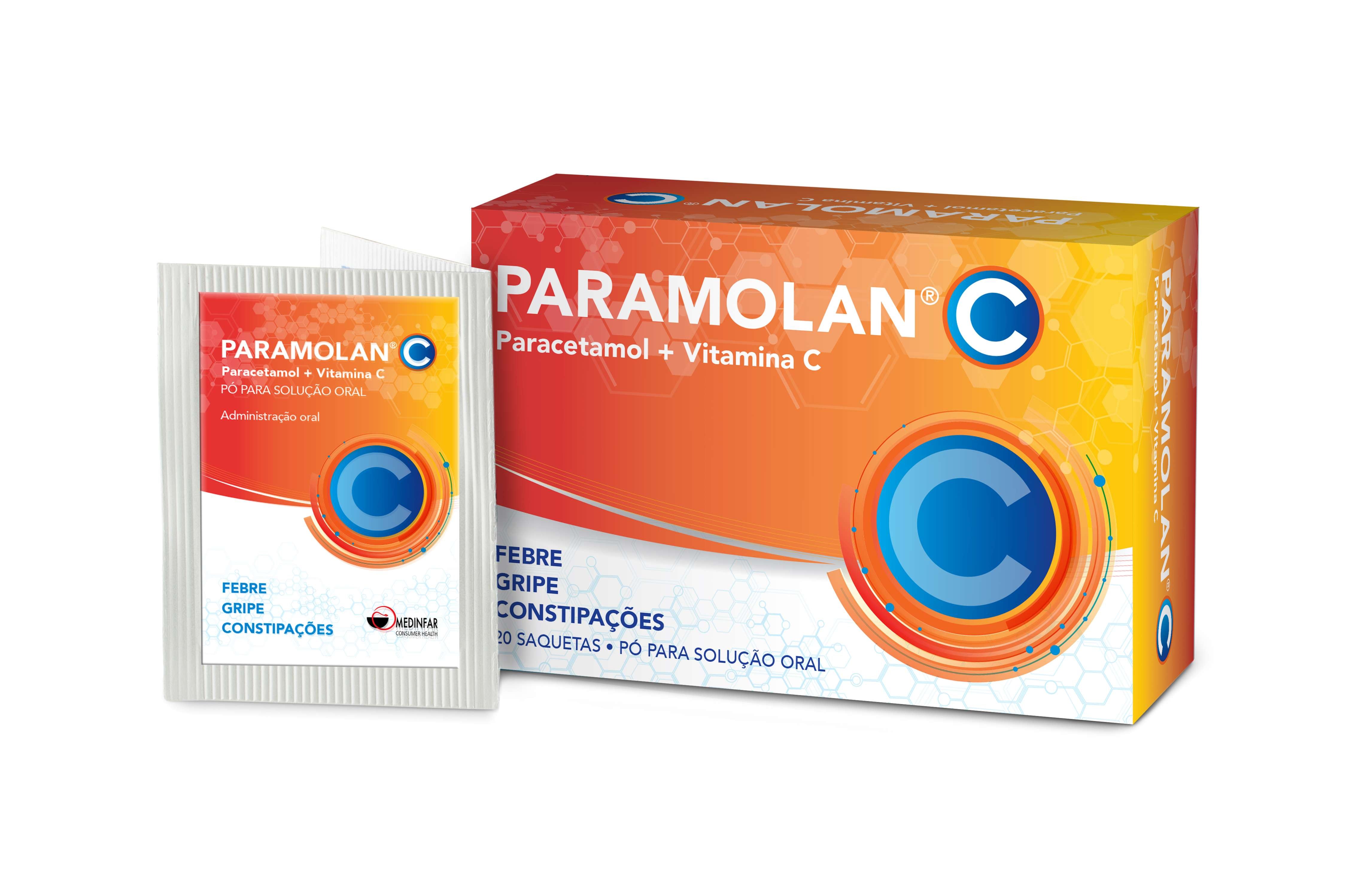 Paramolan C, 250/500 mg x 20 pó sol oral saq