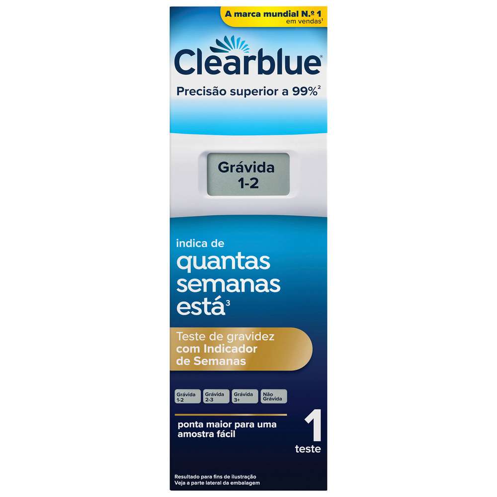 Clearblue Teste Gravidez Indicador Semanas x1