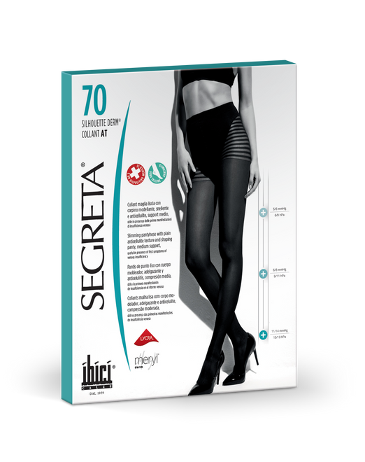 IBICI Collants Silhouette Derm 70 PRETO T4