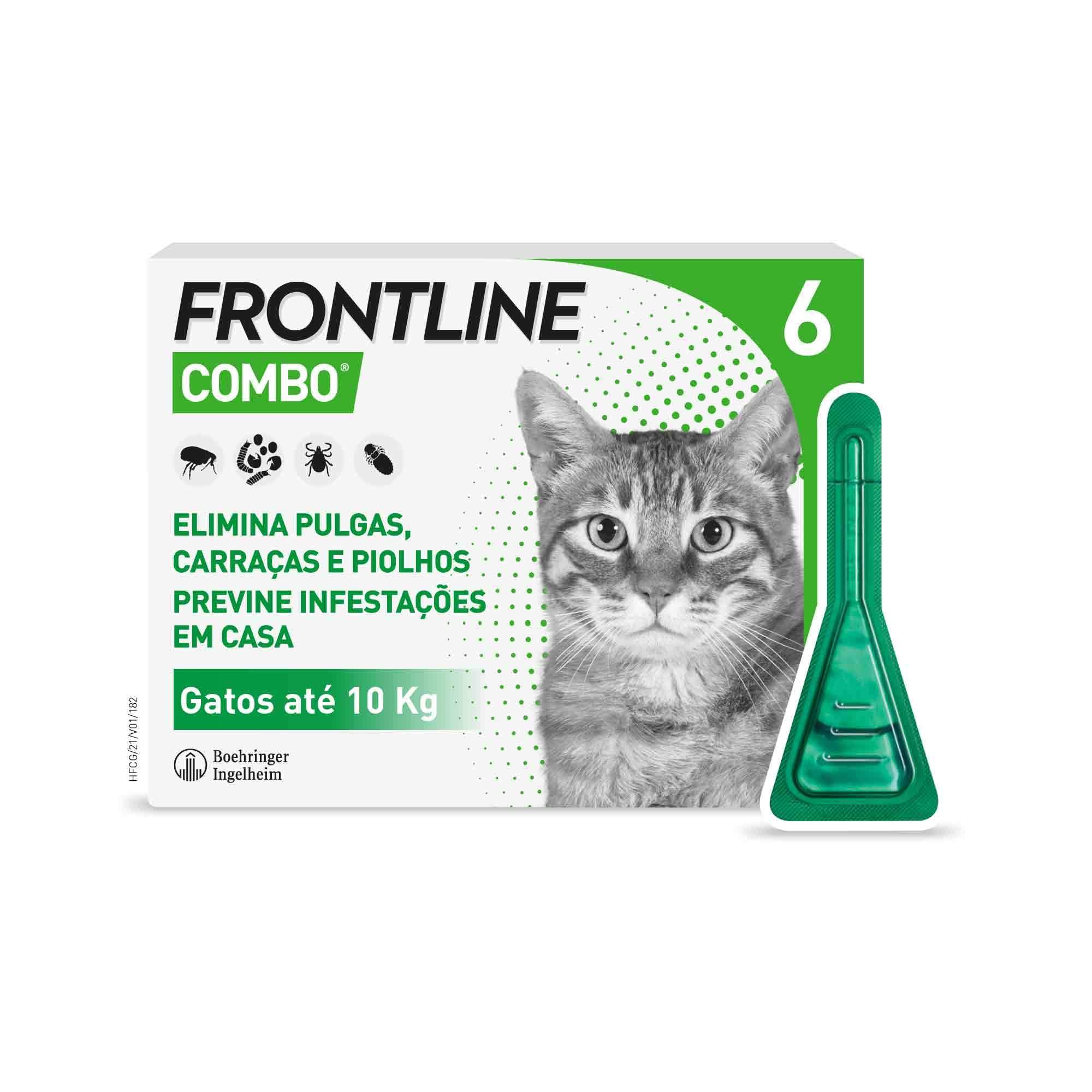 Frontline Combo Antiparasitário Gato 6 unidades