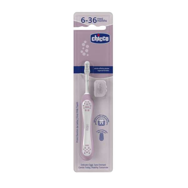 Chicco Escova Primeiros Dentes Lilás 6-36M