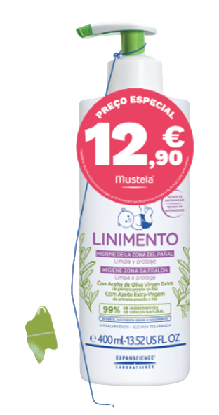 Mustela Bebé Linimento Higiene Zona Da Fralda 400ml Com Preço Especial