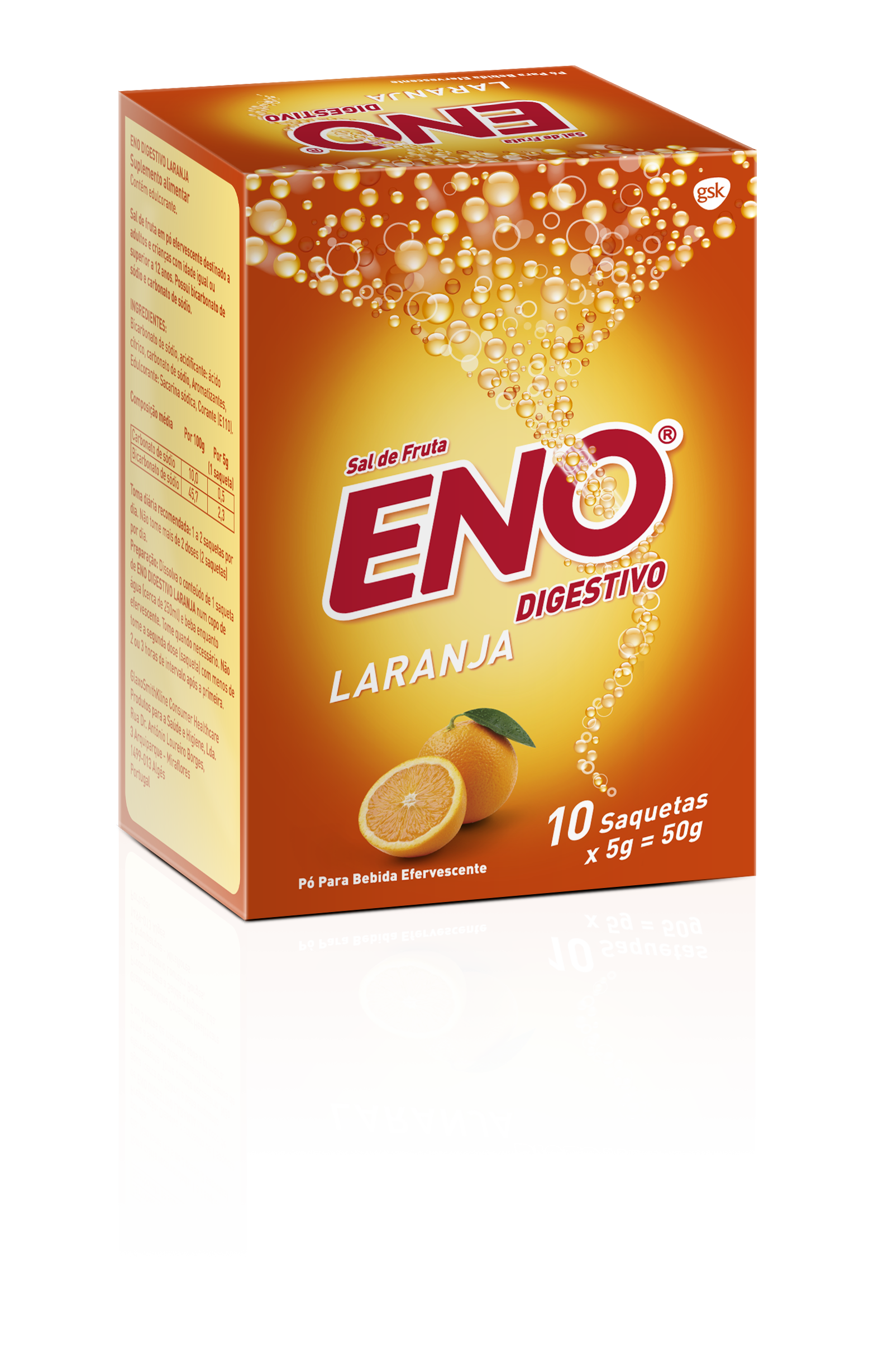 Eno Laranja Pó - 5gr (x10 saquetas)