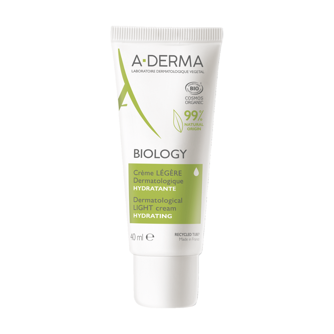 A-Derma Biology Creme Rosto Ligeiro Dermatológico 40ml