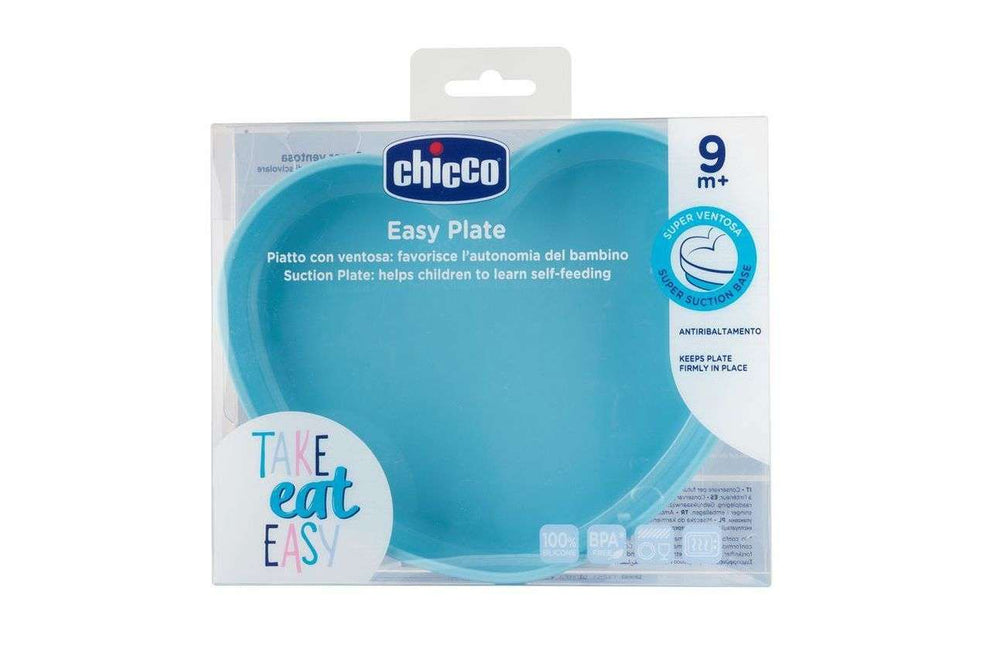 Chicco Prato em Silicone Coração Azul 9M+