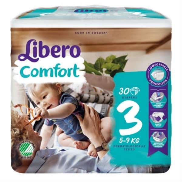 Libero Comfort 3 Fraldas 5-9Kg 30 Unidades