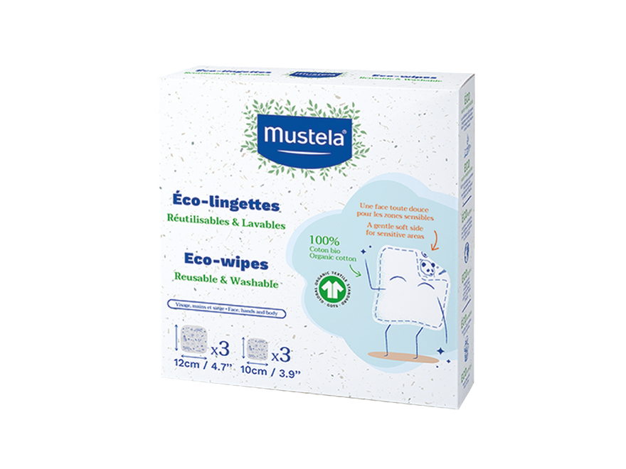 Mustela Bebé Toalhetes Eco Reutilizáveis x6