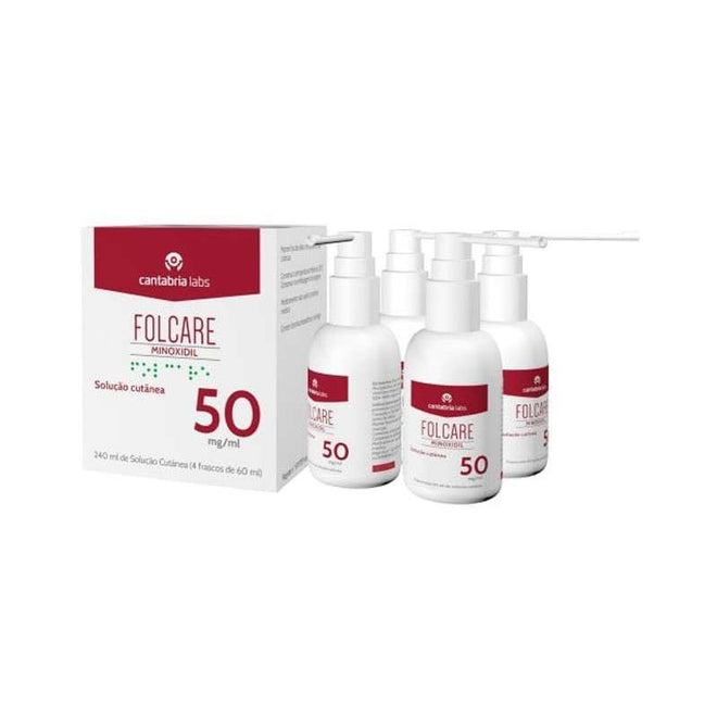 Folcare Minoxidil 50 mg/ml Solução Cutânea x4