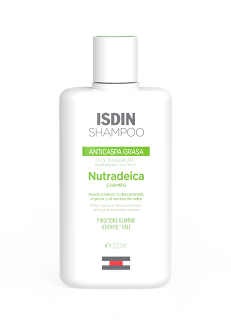 ISDIN Nutradeica Caspa oleosa 200ML- Champô anticaspa para cabelo oleoso