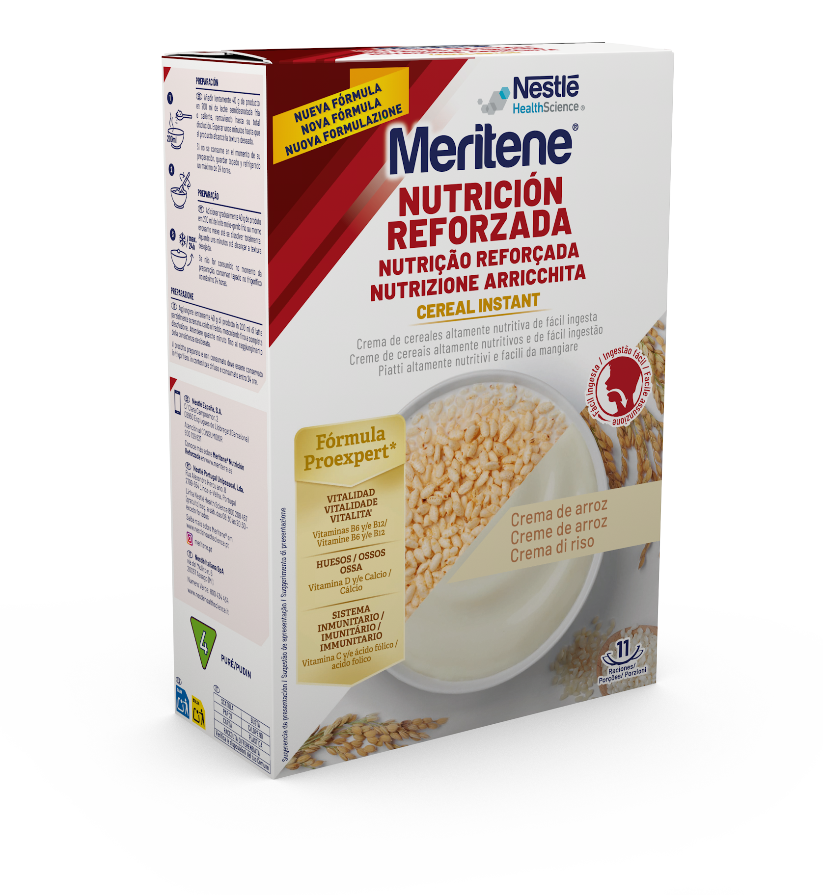Meritene Cereal Instant Creme de Arroz  440G