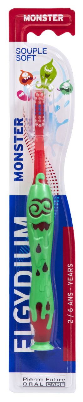 Elgydium Kids Escova de Dentes Monster 2-6 anos