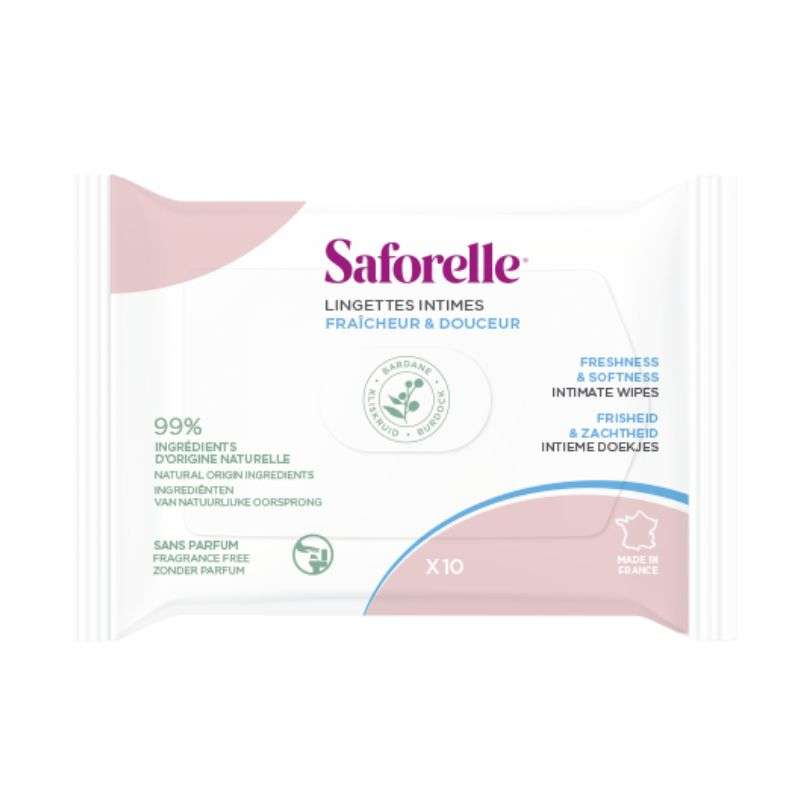 Saforelle Toalhete Intimo Frescura (X10 Unidades)