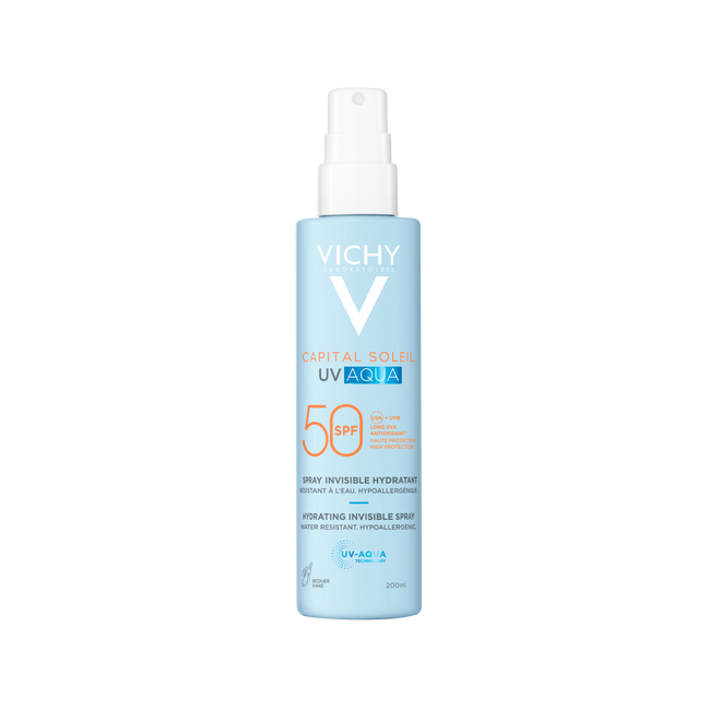 Vichy Capital Soleil UV Aqua Spray Invisivel SPF50 - 200ml