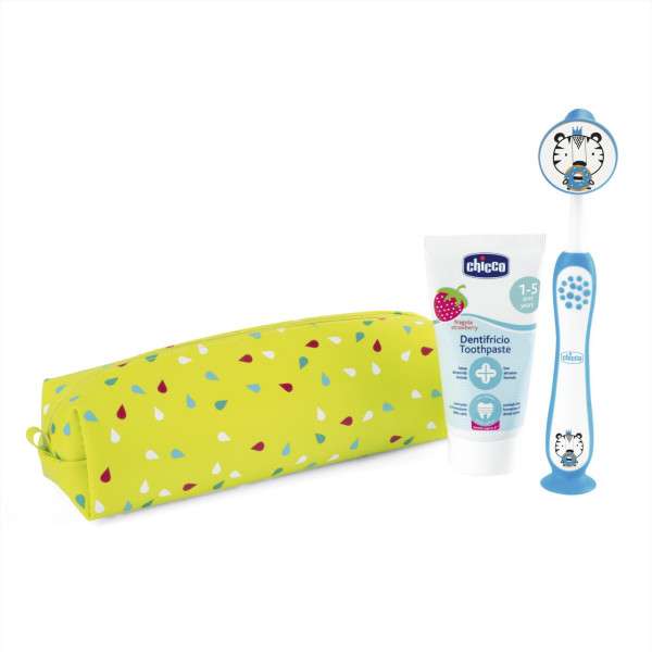 Chicco Conjunto Higiene Oral 3-6 Anos Tigre Azul