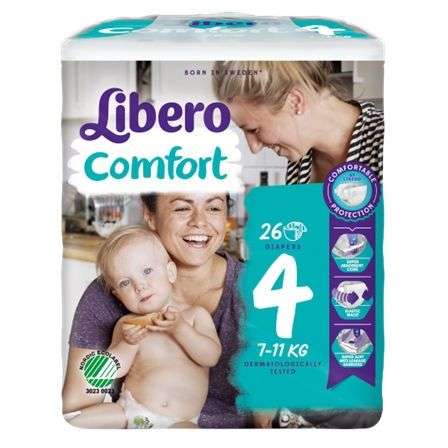 Libero Comfort 4 Fralda 7-14Kg  x26 Unid