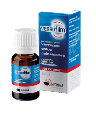 Verrufilm, 167 mg/g solução cutânea gotas - 10ml