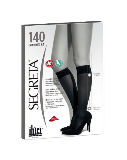IBICI Segreta Meias AD Classic 140 PRETO T2
