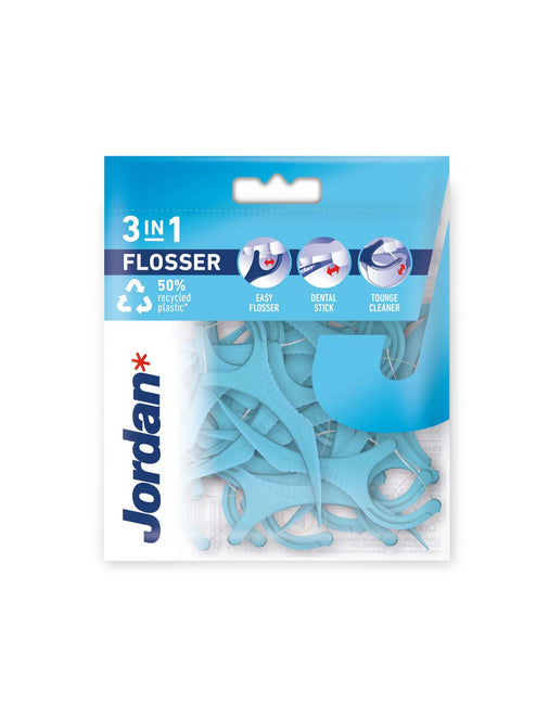 Jordan 3em1 Flosser Fio Dentário 36+14 Unidades