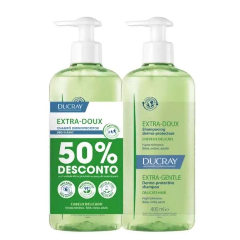 Ducray Extra-Doux Champô 400 ml -50% 2ª Unidade