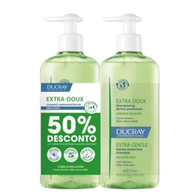 Ducray Extra-Doux Champô 400 ml -50% 2ª Unidade