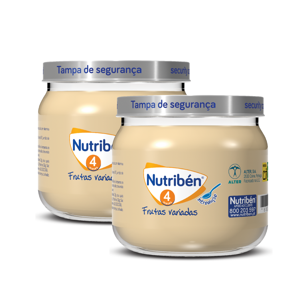 Nutribén Boião 4 Frutas Variadas 2x120g