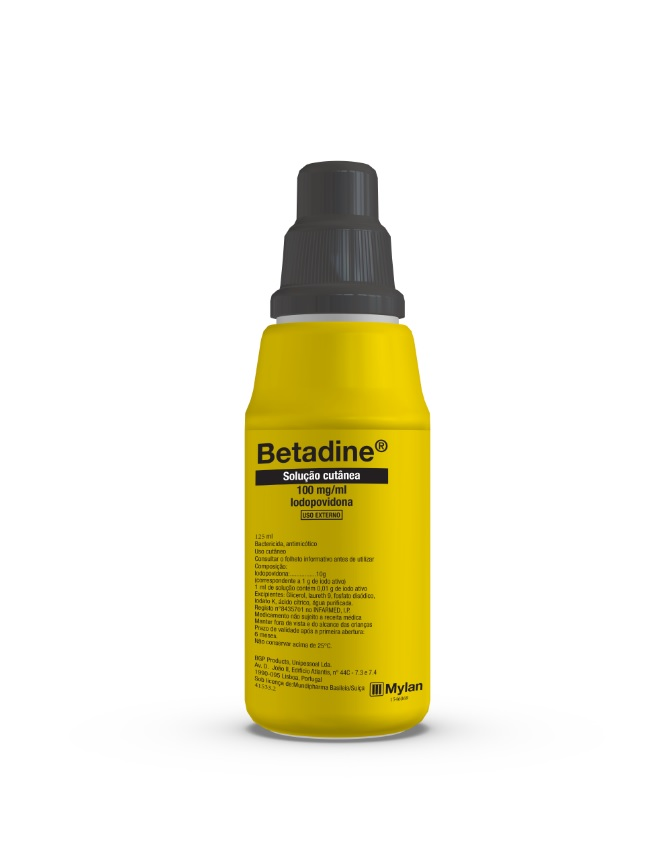 BETADINE, 100 MG/ML-125ML X 1 SOL CUT IODOPOVIDONA