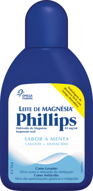 Leite De Magnésia Phillips 200ML susp oral