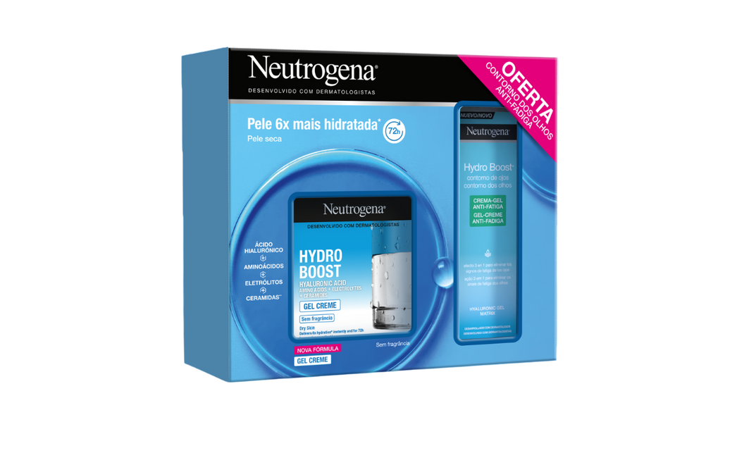 Neutrogena Hydro Boost Gel Creme 50ml com oferta de Creme Contorno de Olhos 15ml
