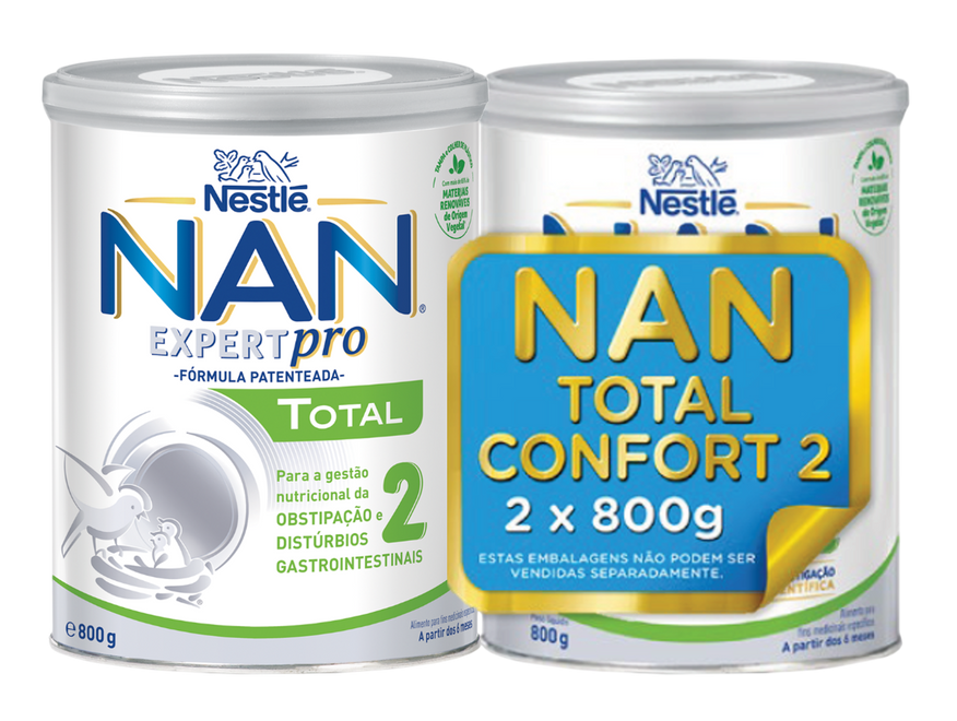 Nan Expert Pro Total 2 Pack Leite de Transição 800g x2
