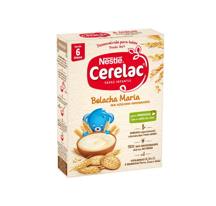 Nestlé Cerelac Bolacha Maria Não-Láctea 6M+ 250g