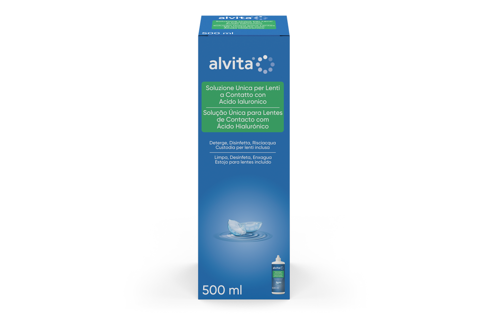 Alvita Solução Única Lentes Contacto c/ Ácido Hialurónico 500ml