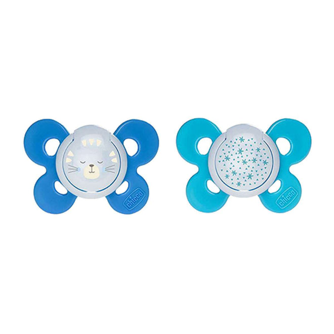 Chicco Chupeta Silicone Physio Comfort Lumi Azul 16-36M