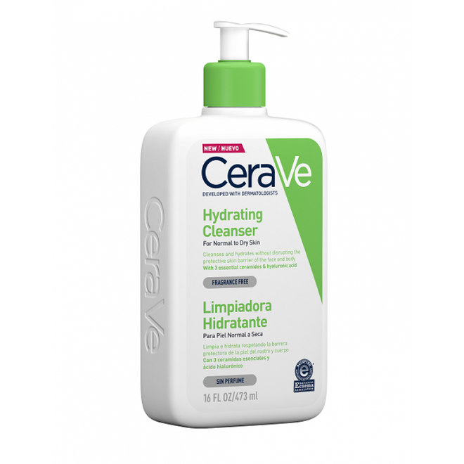 Cerave  Cleanser hydrating Limpeza Facial 473ml