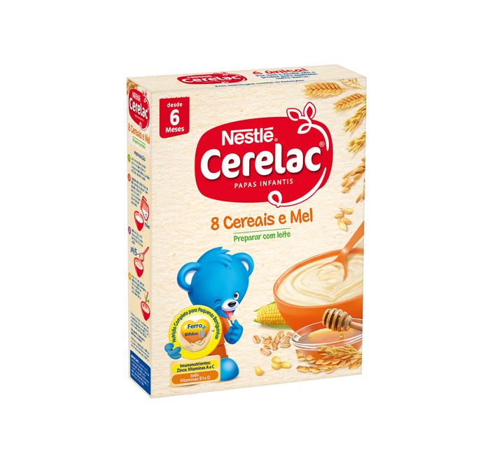 Cerelac Farinha 8 Cereais e Mel Não Láctea +6M 250g