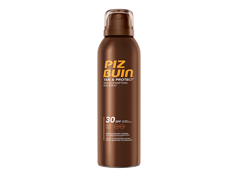 Piz Buin Tan & Protect Spray Solar Intensificador de Bronzeado SPF30, Frasco