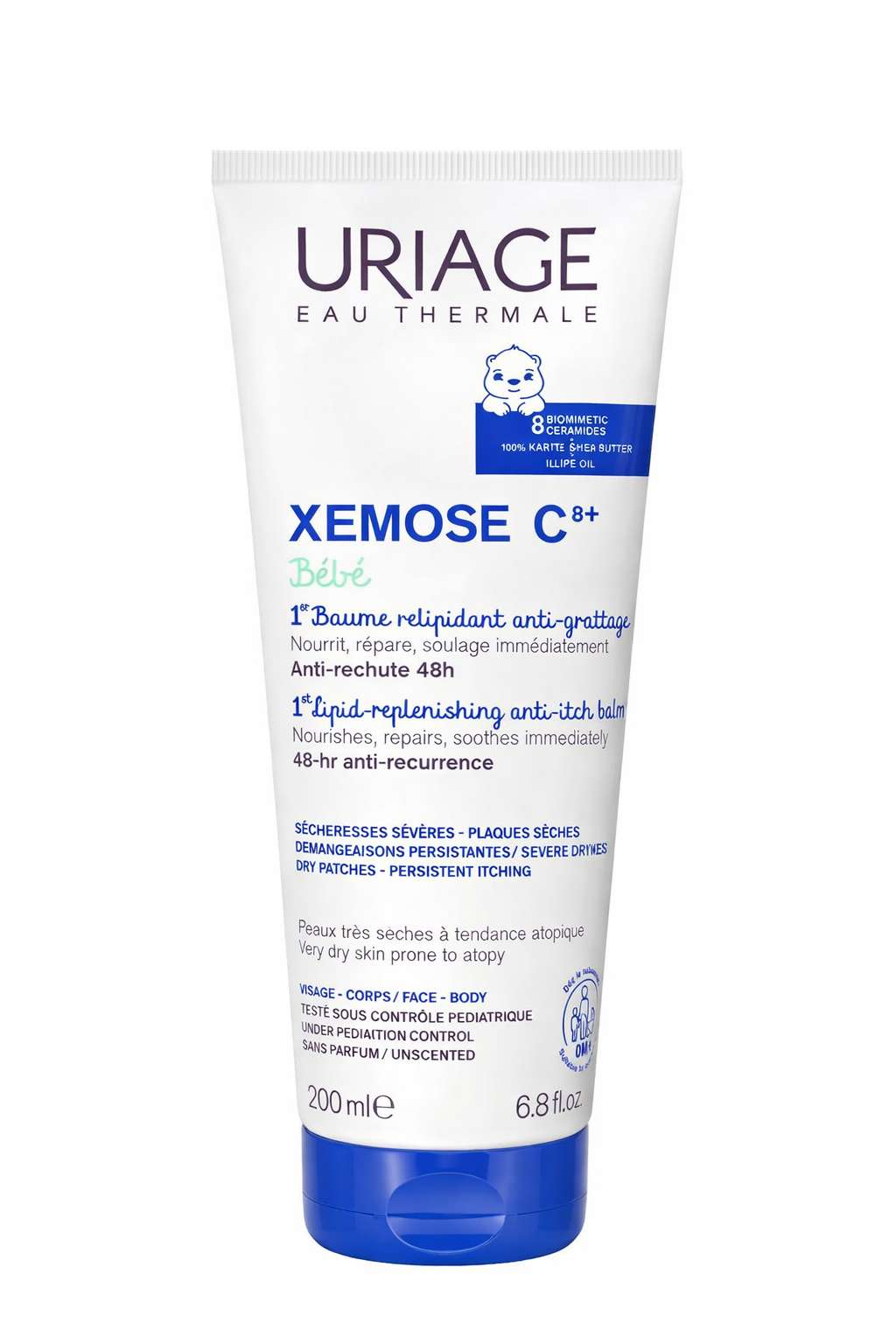 Uriage Bebé Xemose C8+ 1º Bálsamo Relip 200ml