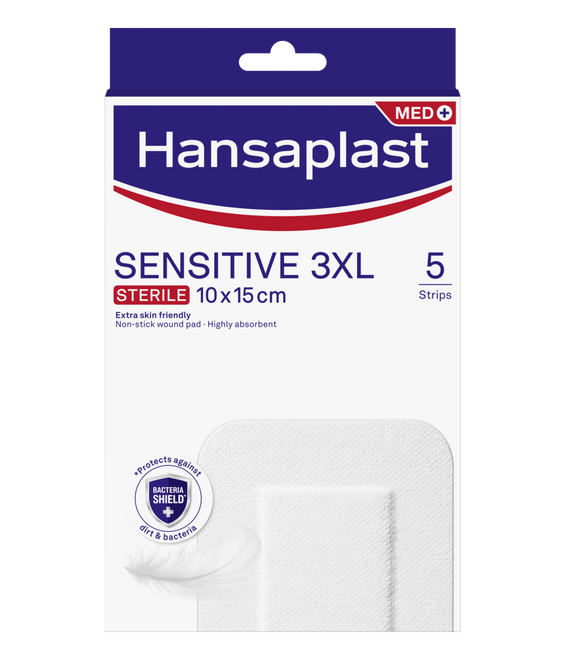 Hansaplast Sensitive Penso 3XL 10x15cm x5